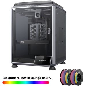 Creality 3D-Drucker K1C 3D-printer Geïntegreerde camera + Met twee willekeurige kleuren filament in de set