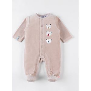Noukie's - Pyjama - Velour - Unie - Babou & Kendi - 0 maand 50