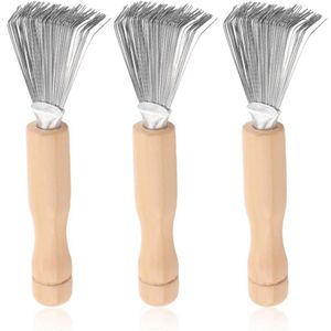 Inovra - Set van 3 borstelreinigers voor haarborstels en kammen, effectieve reiniging en draagbaar voor op reis