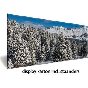 Kerstdorp achterwand - 60x120 cm - display achterwand - decoratie - winter poster - kerst decoratie -nature's gift