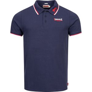 Lonsdale Slimfit Polo The Lion Marineblauw - Maat: M
