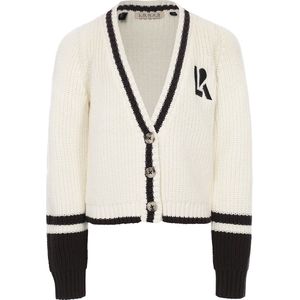 LOOXS 10sixteen 2401-5305-004 Meisjes Sweater/Vest - Maat 140 - Wit van 60% Cotton 40% acryl