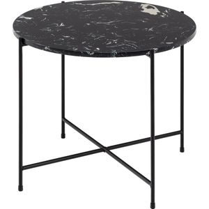 Sohome Bijzettafel Dung - Zwart Marmer - Ø52cm