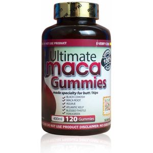 Ultimate Maca Gummies - Natuurlijke Vergroting en Verbeteringen van Billen en Heupen - 100% Origineel - 120 vegetarisch Gummies