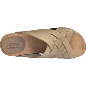 Sanita Clogs Damen Sandale Wood-Salto Sport Flex Sandal Nature-42