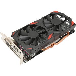 Allecto plus - Gaming grafische kaart RX 580 8GB GDDR5 256bit met dubbele koelventilatoren, PCI Express 3.0, HDMI, DVI - Plug-and-play computergrafische kaart.