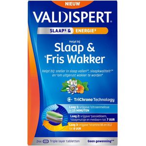 Valdispert - Slaap & Fris Wakker - Vitamine - Natuurlijke Rustgever - 30 Tabletten