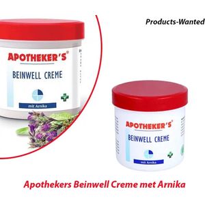 2-Potten Apothekers Beinwell Creme met Arnika 250ml