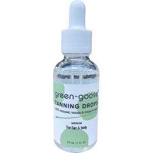 green-goose® Organic Tanning Drops - Medium - 30ml - Zelfbruinende Druppels - 100% Biologisch, Natuurlijk & Diervriendelijk - Organic, Vegan & Cruelty Free