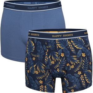 Happy Shorts 2-Pack Boxershorts Heren Met Hawaii Print - Maat M
