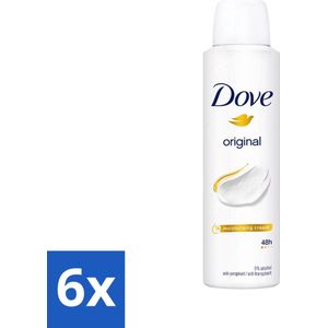 6 x Dove Original - Deospray - Anti-Transpirant - 150 ml - Deodorant - Dove - Antitranspirant - Langdurige Bescherming - Hydraterende Crème