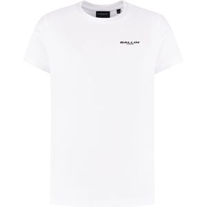 Ballin Amsterdam - Jongens Regular fit T-shirts Crewneck SS - White - Maat 8