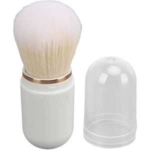 Nail Art Dust Powder Remover Brush, Nail Art Dust Cleaner Brush, Zachte Kabuki Cleaner Brush voor Make-up, Nail Dust Brush Nail Art Dust Powder Remover Brush, Geschenken (Wit)