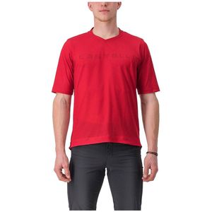 Castelli Trail Tech 2 T-shirt Met Korte Mouwen Rood M Man