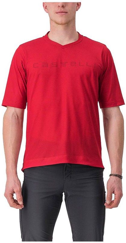 Castelli Trail Tech 2 T-shirt Met Korte Mouwen Rood M Man