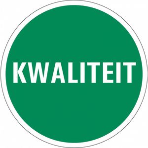 Kwaliteit controlesticker, op vel 30 mm - 18 per kaart