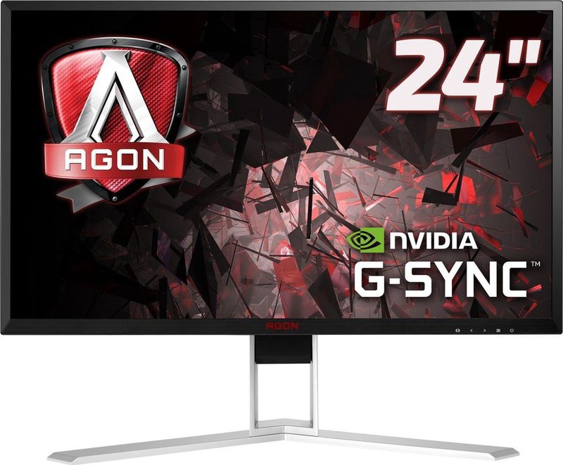 AOC AGON 1 AG241QG computer monitor 61 cm (24") 2560 x 1440 Pixels Quad HD LED Zwart, Rood