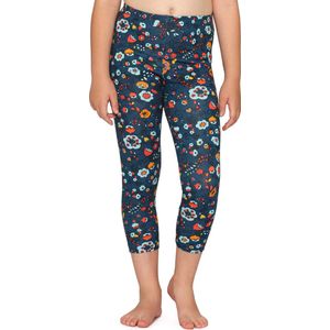 Merry Style Meisjes Leggings - Vrijetijdsbroek - Capri - Katoen - MS-MS10-405-LE - Blauw/Kleine Bloemen - 116