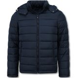 Heren Jack met Capuchon - Slim Fit - Tussenjas Heren - 8210 - Blauw