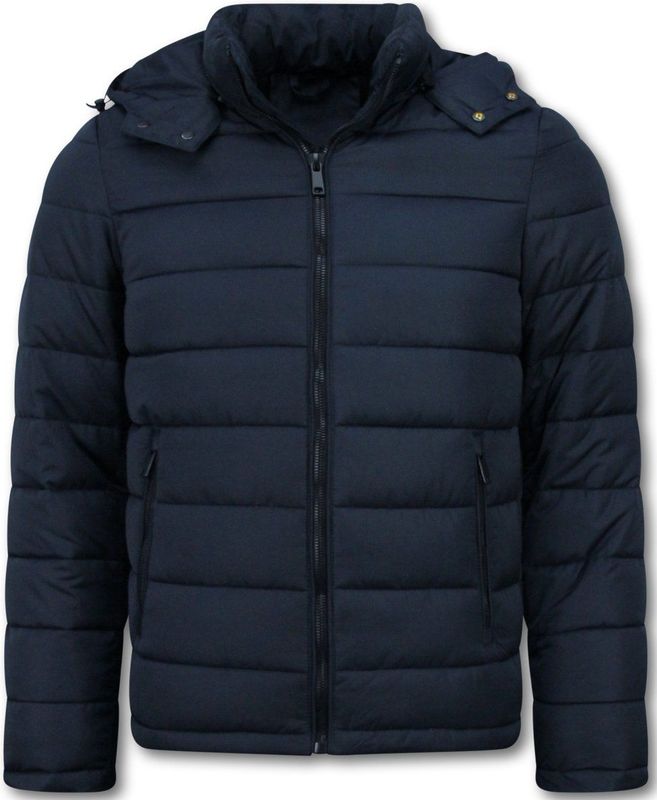 Heren Jack met Capuchon - Slim Fit - Tussenjas Heren - 8210 - Blauw