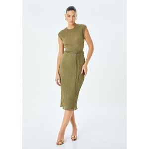 Midi-lengte Schede jurk Midikleid