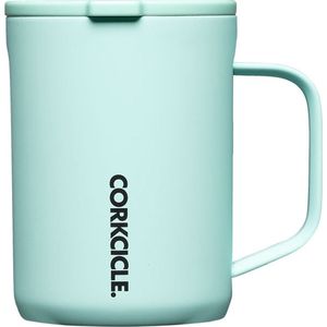 Corkcicle Mug 475ml-Sun Soaked Teal-Koffiebeker-Koffiemok to go- Thermosbeker-RVS& driewandig Koffie Beker
