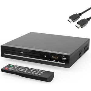 Regiovrije HD DVD-speler met HDMI en USB voor Tv - Mini CD-speler voor Thuis