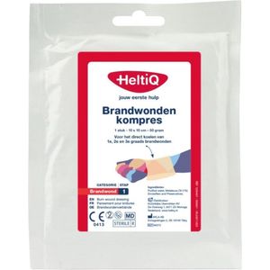 HeltiQ Brandwondenkompres 10x10cm