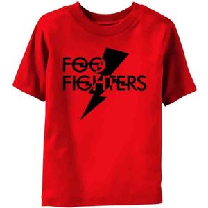 Foo Fighters Kinder Tshirt -Kids tm 2 jaar- Logo Rood