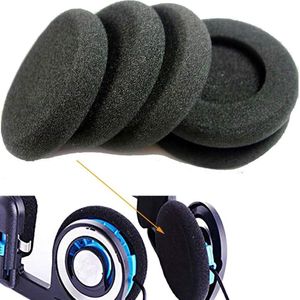 Oortelefoon Sponge Foam Pad Oorkussens voor Sony Sennheiser Philips AKG - 6 Stuks - Koss Porta Pro PP PX100 - Zacht Schuim Oor Kussens - Zwart