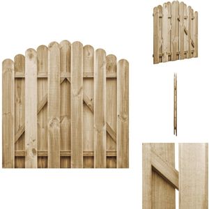 vidaXL Tuinpoort - Tuinpoorten - Tuinhek - Tuinhekken - Poort 100x100 cm geïmpregneerd grenenhout