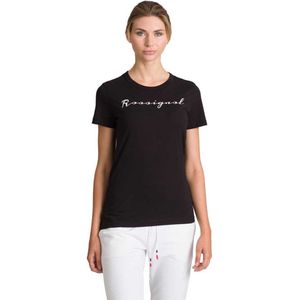 Rossignol Logo Rossi T-shirt Met Korte Mouwen Zwart XS Vrouw