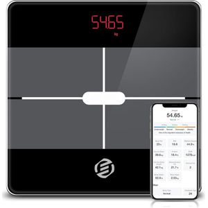 Equivera Personenweegschaal Beste Koop - Digitale Weegschaal - Lichaamsanalyse