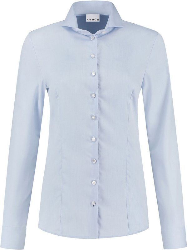 Ledûb dames blouse lichtblauw