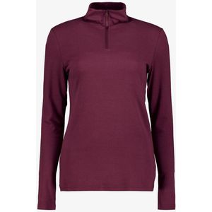 Mountain Peak dames thermoshirt met rits rood - Maat S