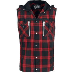 Vixxsin Eetu Heren Shirt met korte mouwen - zwart/rood - S