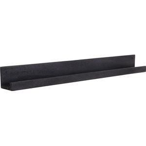 Raw Materials zwarte wandplank - FSC gerecycled hout - 75 cm