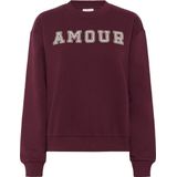 Kaffe - Kaelenora Sweatshirt - Rood - Geborduurd - Dames