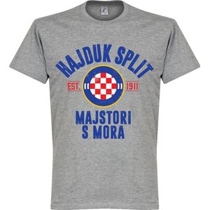 Hajduk Split Established T-Shirt - Grijs - XXL