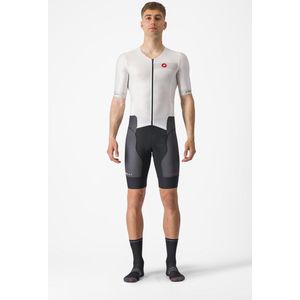 Castelli Free Sanremo SS Trisuit korte mouw wit/zwart