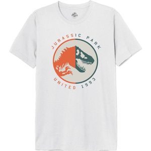 Jurassic Park United 1993 Heren T-shirt - wit - S