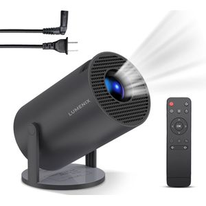 Lumenix - R1 Mini Beamer - Grijs - Smart Projector - 4K - WiFi en Bluetooth