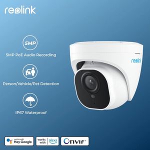 Reolink Smart Security Camera - 5MP PoE - Nachtzicht - Slimme Persoon/Huisdier/Voertuig Detectie - Bewakingscamera - Ingebouwde Microfoon -Geluidsopname- Google Assistent - Waterproof IP67