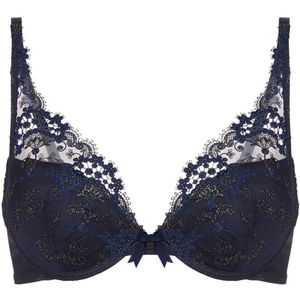 Simone Pérèle - Wish Push-Up Triangel BH Sapphire - maat 70B - Blauw