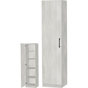 Belfurn - Linnenkast 1 deur EDEN 40cm white oak