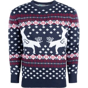 Foute Kersttrui Heren - Christmas Sweater ""Rendieren doen een Spelletje"" - Mannen Maat XXXXL - Kerstcadeau