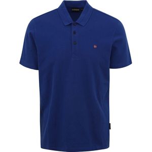 Napapijri - Ealis Polo Kobaltblauw - Modern-fit - Heren Poloshirt Maat M