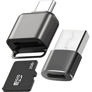 Micro SD Lezer - USB C To Mini SD Card - Hoge Snelheid Dataoverdracht Draagbaar Ontwerp - 1 Stuk - Voor PC Tablet Goud