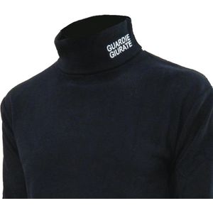 Rolkraagpullover van microfleece met hoge kraag in wit