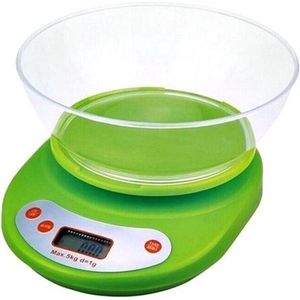 Digitale Keuken Weegschaal - 5 Kilo - Groen